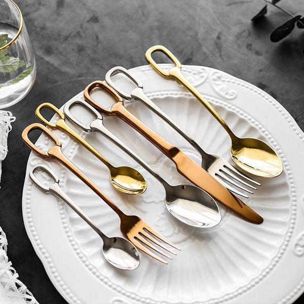 spoons nordic stainless steel hanging hole western tableware 304 titanium plated steak knife spoon fork coffee four-pie
spoons nordic stainless steel hanging hole western tableware 304 titanium plated steak knife spoon fork coffee four-pie