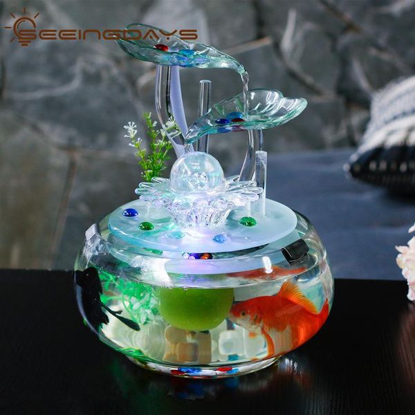 decorative objects & figurines lucky feng shui water fountain decoration simple modern glass jar living room home deskfish tank
decorative objects & figurines lucky feng shui water fountain decoration simple modern glass jar living room home deskfish tank