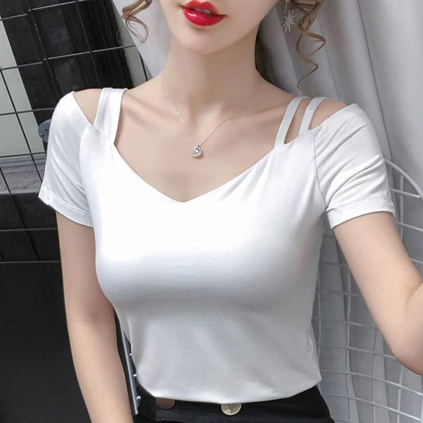 summer short sleeve white t-shirt women blusas mujer de moda 2021 verano slim v-neck t shirt off shoulder e640 women's
summer short sleeve white t-shirt women blusas mujer de moda 2021 verano slim v-neck t shirt off shoulder e640 women's