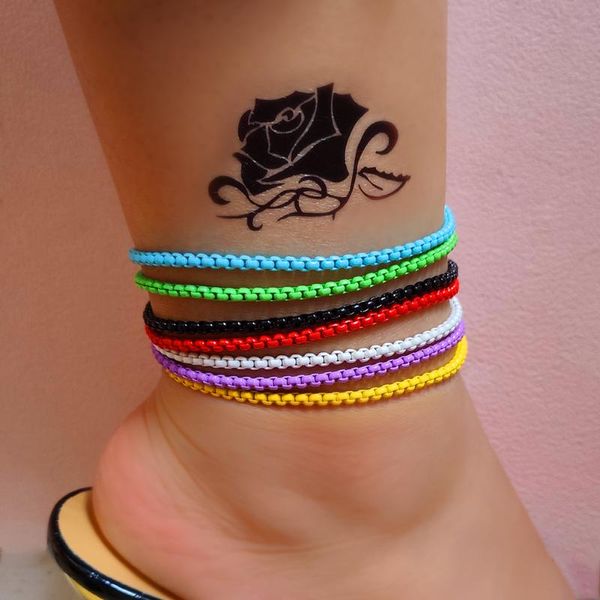 anklets bohemian beach colorful enamel link chain anklet for women girl rainbow color box bracelet foot jewelry wholesale, Red;blue
anklets bohemian beach colorful enamel link chain anklet for women girl rainbow color box bracelet foot jewelry wholesale, Red;blue