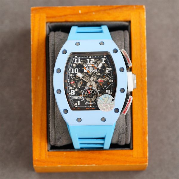 11-03 montre de luxe mens watches 40x50x16mm 7750 chronograph movement ceramic case rubber strap wristwatches luxury watch, Slivery;brown
11-03 montre de luxe mens watches 40x50x16mm 7750 chronograph movement ceramic case rubber strap wristwatches luxury watch, Slivery;brown