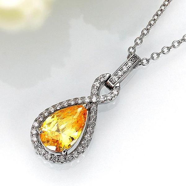 pendant necklaces huitan gorgeous yellow cz women pendent noble bridal engagement wedding party accessories good quality fashion jewelry, Silver
pendant necklaces huitan gorgeous yellow cz women pendent noble bridal engagement wedding party accessories good quality fashion jewelry, Silver