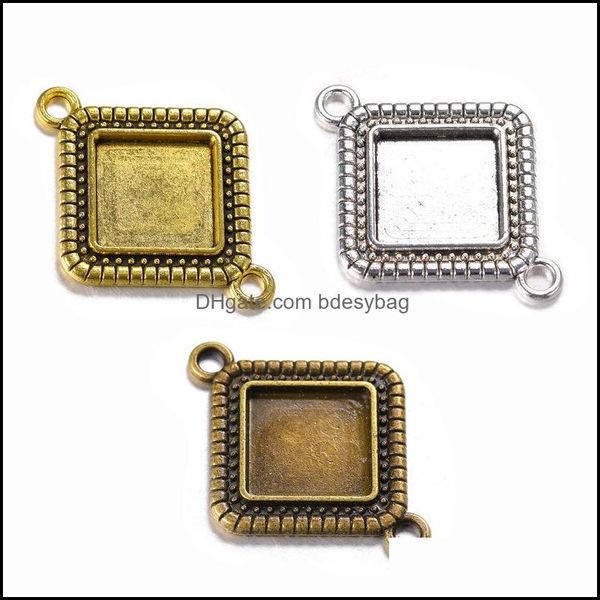 necklaces & pendants jewelry15mm diy consumables jewelry square shape bottom brackets with two side link ears time gem sublimation blank pen, Silver
necklaces & pendants jewelry15mm diy consumables jewelry square shape bottom brackets with two side link ears time gem sublimation blank pen, Silver