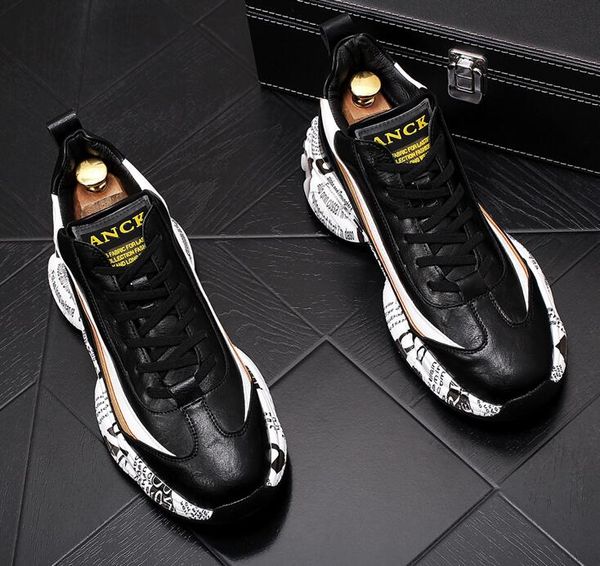 fashion men high-shoes lace-up loafers luxury designer platform casual outdoor breathable white skateboard sneakers party comfort increase f, Black
fashion men high-shoes lace-up loafers luxury designer platform casual outdoor breathable white skateboard sneakers party comfort increase f, Black