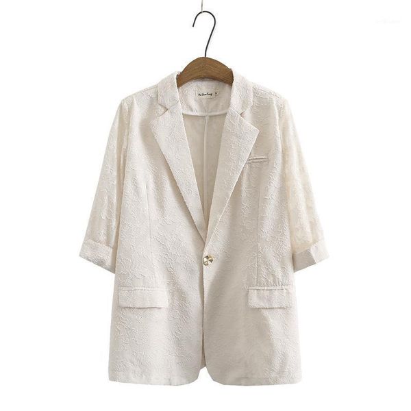 women's suits & blazers plus size v-neck ol folral embroidery 3/4 sleeve ladies' elegant spring summer autumn office outerwear, White;black
women's suits & blazers plus size v-neck ol folral embroidery 3/4 sleeve ladies' elegant spring summer autumn office outerwear, White;black