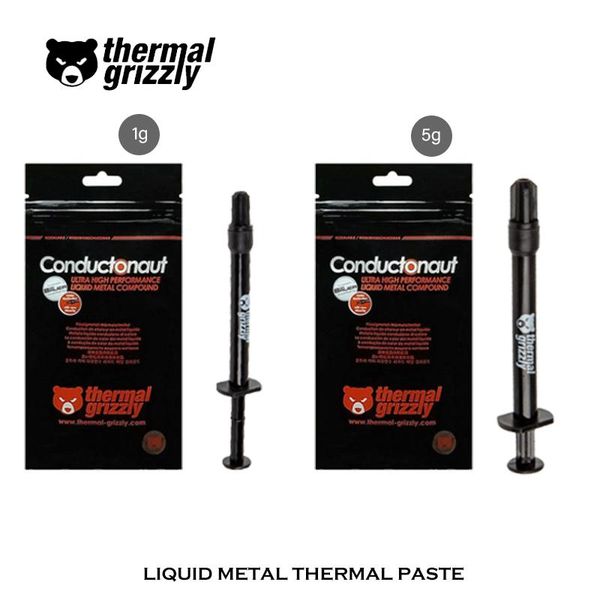 fans & coolings original thermal grizzly conductonaut liquid metal paste, 73w/m-k used for cpu,gpu,lapic conductive grease,1g/5g
fans & coolings original thermal grizzly conductonaut liquid metal paste, 73w/m-k used for cpu,gpu,lapic conductive grease,1g/5g