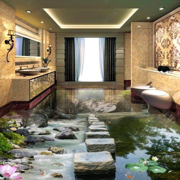 wallpapers custom pvc flooring 3d murals lotus flowing water on shidun bridge in xiaoxi bathroom bedroom study floor stickers wallpaper
wallpapers custom pvc flooring 3d murals lotus flowing water on shidun bridge in xiaoxi bathroom bedroom study floor stickers wallpaper