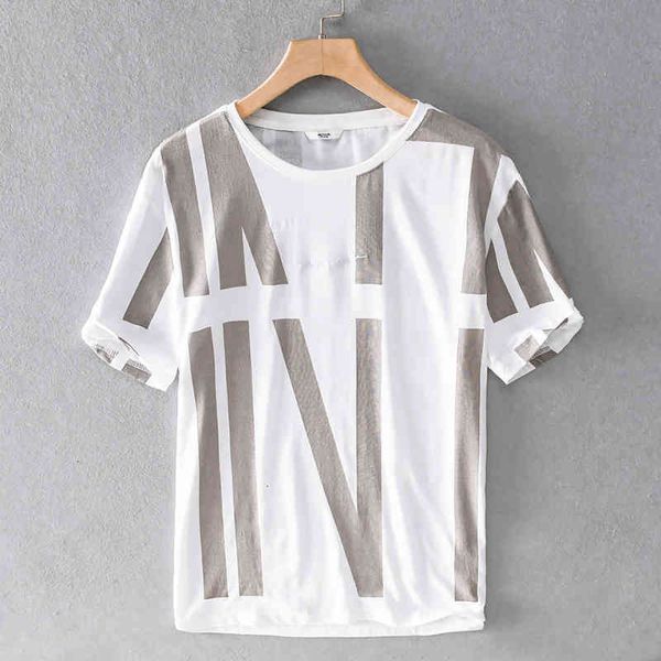 men's t-shirts casual loose linen t-shirt breathable and comfortable printing fashion trendy white t shirt brand summer tshirt mens lub, White;black
men's t-shirts casual loose linen t-shirt breathable and comfortable printing fashion trendy white t shirt brand summer tshirt mens lub, White;black