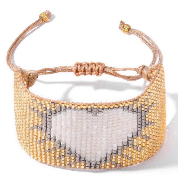 charm bracelets yaukia miyuki bead bracelet women white heart-shape cuff bijoux handmade woven bohemian hamsa fatima 2021 fashion jewelry, Golden;silver
charm bracelets yaukia miyuki bead bracelet women white heart-shape cuff bijoux handmade woven bohemian hamsa fatima 2021 fashion jewelry, Golden;silver