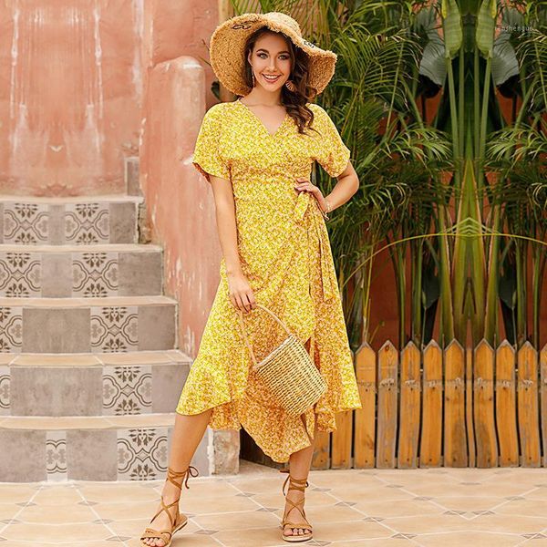 a-line floral bandage dress elegant v-neck empire ladies frocks casual short sleeve women summer mid-calf ruffles vestidos dresses, Black;gray
a-line floral bandage dress elegant v-neck empire ladies frocks casual short sleeve women summer mid-calf ruffles vestidos dresses, Black;gray