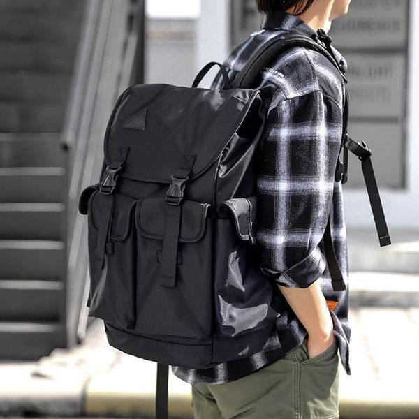 school bags fashion trend korean backpack men's travel bag simple leisure large capacity personal computer schoolbag
school bags fashion trend korean backpack men's travel bag simple leisure large capacity personal computer schoolbag