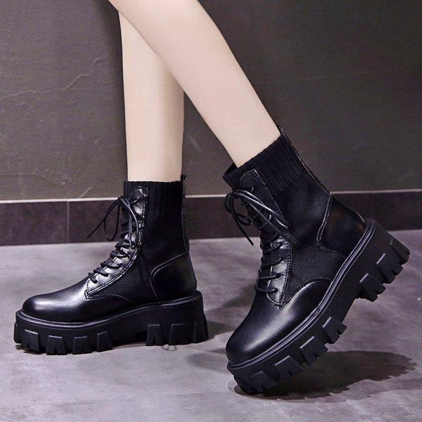 boots muffin british thick spring and summer women's thin breathable mid heel short, Black
boots muffin british thick spring and summer women's thin breathable mid heel short, Black