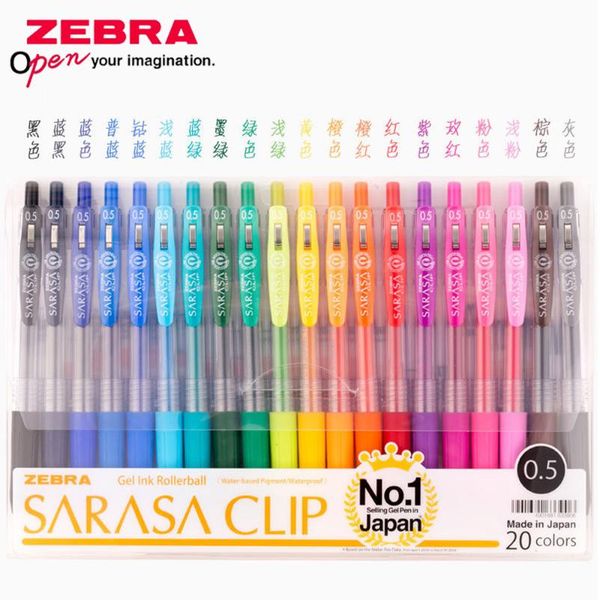 20colors/zebra jj15 sarasa clip press colorful neutral pen gel ink writing 0.5mm japan 10 colors set send packaging pens
20colors/zebra jj15 sarasa clip press colorful neutral pen gel ink writing 0.5mm japan 10 colors set send packaging pens