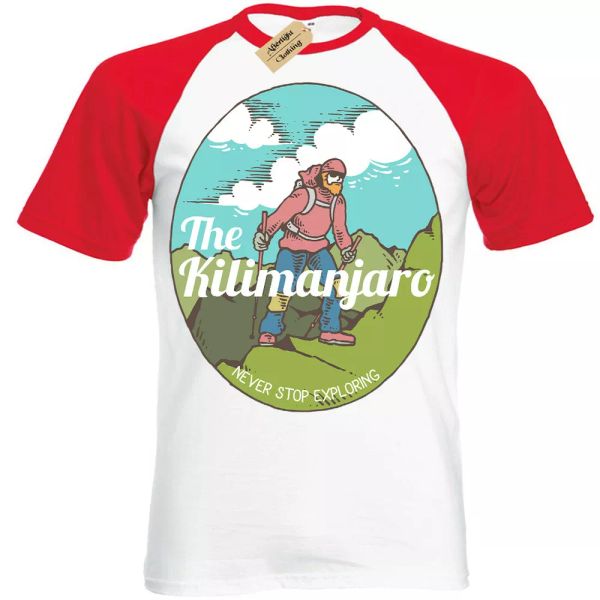 Kilimanjaro Camiseta Mountain Climber Explorador Manga Corta Béisbol, White;black
Kilimanjaro Camiseta Mountain Climber Explorador Manga Corta Béisbol, White;black