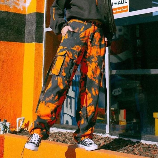women's pants & capris women summer european and american tie-dye high waist casual street shooting beam feet sports cargo, Black;white
women's pants & capris women summer european and american tie-dye high waist casual street shooting beam feet sports cargo, Black;white