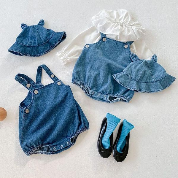 rompers autumn toddler boys girls denim strap bodysuits infant baby cotton long sleeve shirts kids solid casual hat, Blue
rompers autumn toddler boys girls denim strap bodysuits infant baby cotton long sleeve shirts kids solid casual hat, Blue