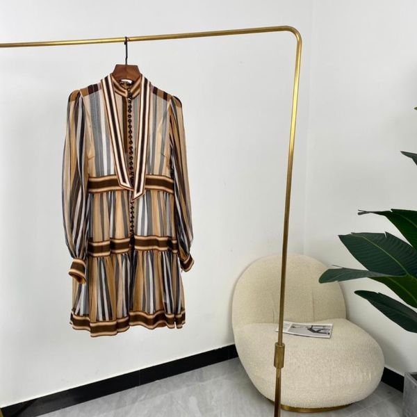casual dresses 2021 summer women fashion a-line brown striped print long sleeve mini silk, Black;gray
casual dresses 2021 summer women fashion a-line brown striped print long sleeve mini silk, Black;gray
