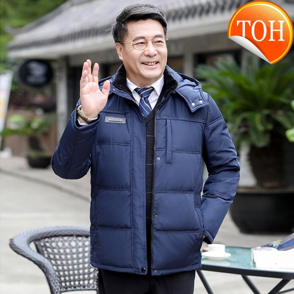 duck thick 90% fashion warm down winter men jacket men coat detachable hooded middle-aged 's parka windproof, Black
duck thick 90% fashion warm down winter men jacket men coat detachable hooded middle-aged 's parka windproof, Black