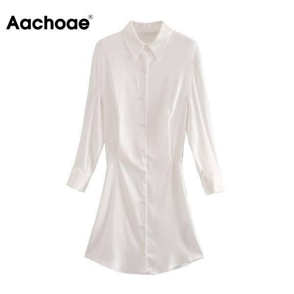aachoae white color elegant shirt dress women long sleeve office a line mini dress pleated turn down collar dress autumn summer 210413, Black;gray
aachoae white color elegant shirt dress women long sleeve office a line mini dress pleated turn down collar dress autumn summer 210413, Black;gray