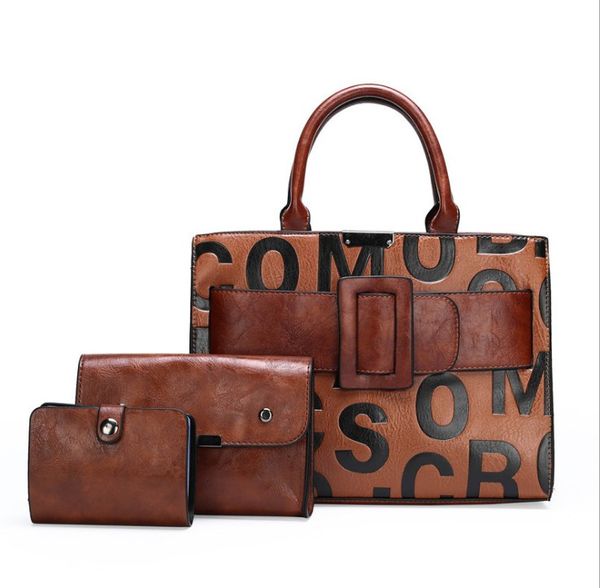 3 sets women leather letter bags big belt buckle handbags designer shoulder crossbody tote bag
3 sets women leather letter bags big belt buckle handbags designer shoulder crossbody tote bag