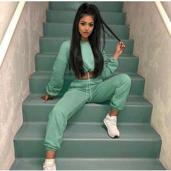 colysmo activewear 2 piece set women autumn streetwear two loose casual drawstring crop hoodie long pants 210527, White
colysmo activewear 2 piece set women autumn streetwear two loose casual drawstring crop hoodie long pants 210527, White