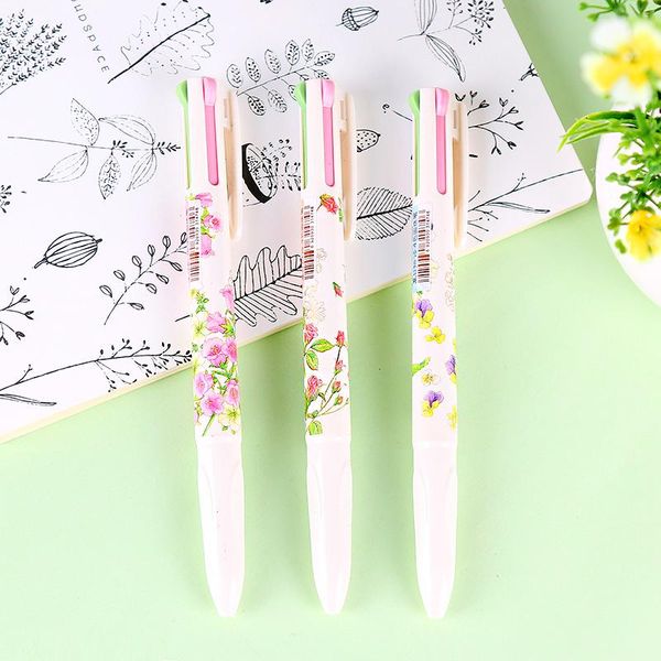 ballpoint pens 3 pcs aesthetic flower retractable pen 4 color refill 0.5mm smooth creative stationery office school supplies h6526, Blue;orange
ballpoint pens 3 pcs aesthetic flower retractable pen 4 color refill 0.5mm smooth creative stationery office school supplies h6526, Blue;orange