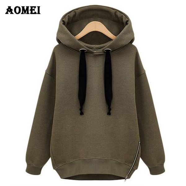 women spring thicken hoodies with fleece inside split zippers long sleeve casual fashion pullovers warm clothes sweatshirts 210416, White
women spring thicken hoodies with fleece inside split zippers long sleeve casual fashion pullovers warm clothes sweatshirts 210416, White