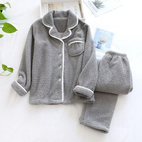 women's sleepwear japanese style autumn and winter ladies plus size sheep wool warm pajamas suit mianmao simple home service women nigh, Black;red
women's sleepwear japanese style autumn and winter ladies plus size sheep wool warm pajamas suit mianmao simple home service women nigh, Black;red