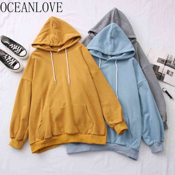 solid pullovers hooded autumn front pocket preppy style korean student hoodies women loose sweatshirts 18573 210415, Black
solid pullovers hooded autumn front pocket preppy style korean student hoodies women loose sweatshirts 18573 210415, Black