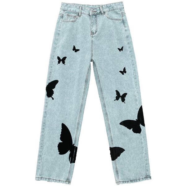 men's jeans lacible harajuku hip denim pants men women streetwear butterfly print trousers joggers harem baggy, Blue
men's jeans lacible harajuku hip denim pants men women streetwear butterfly print trousers joggers harem baggy, Blue