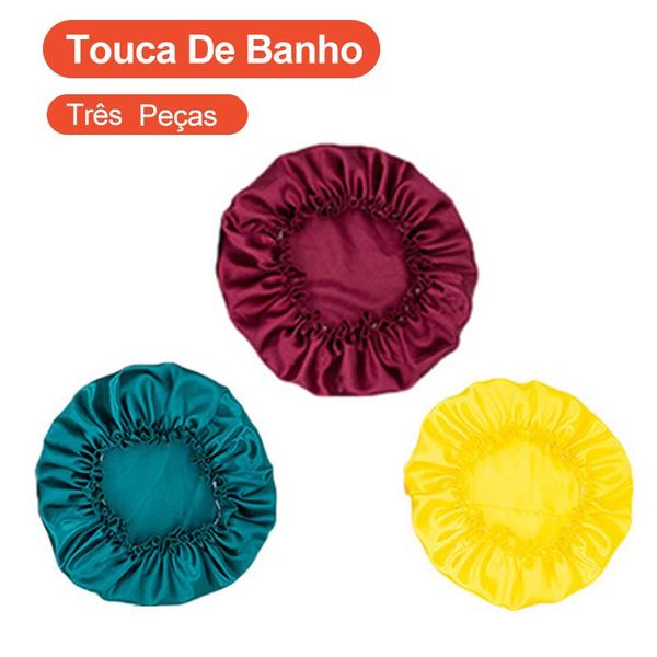 shower caps 3pcs single layer satin household cleaning cap night for confinement chemotherapy
shower caps 3pcs single layer satin household cleaning cap night for confinement chemotherapy