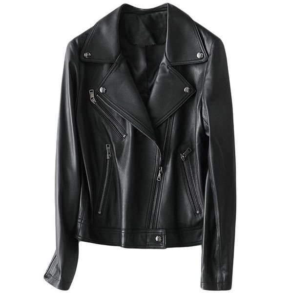 women's leather & faux women genuine famous jacket 2021 autumn real sheepskin coat female slim ladies jackets outerwea bomber zipper, Black
women's leather & faux women genuine famous jacket 2021 autumn real sheepskin coat female slim ladies jackets outerwea bomber zipper, Black