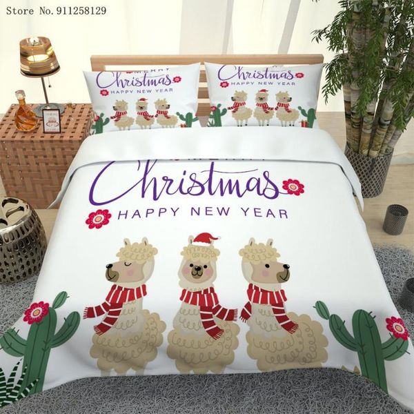 bedding sets 2/3 pieces merry christmas happy year duvet cover set lovely alpaca bed quilt pillowcase no sheets
bedding sets 2/3 pieces merry christmas happy year duvet cover set lovely alpaca bed quilt pillowcase no sheets