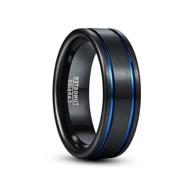 wedding rings retro round blue circle groove men tungsten carbide black high polish ring bijoux de luxe, Slivery;golden
wedding rings retro round blue circle groove men tungsten carbide black high polish ring bijoux de luxe, Slivery;golden