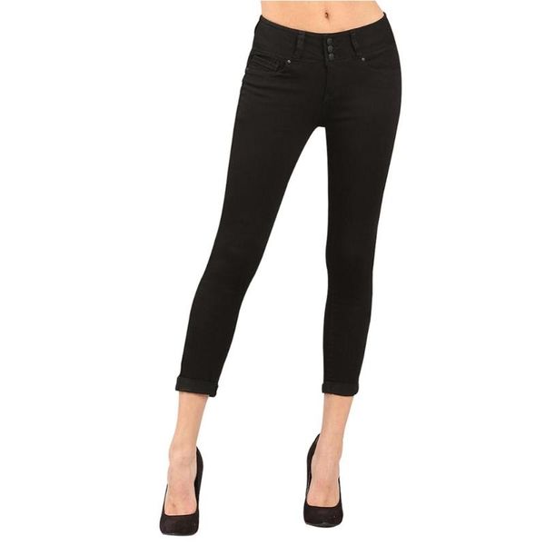 arrival black women cuffed bulifting skinny jeans soft stretchy denim pants lday trousers women's, Blue
arrival black women cuffed bulifting skinny jeans soft stretchy denim pants lday trousers women's, Blue