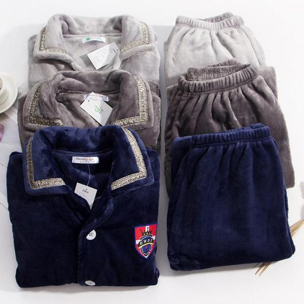 men's sleepwear men 2pcs pajamas suit long sleeve autumn coral fleece over size 6xl navy blue sleep set intimate lingerie flannel pyjam, Black;brown
men's sleepwear men 2pcs pajamas suit long sleeve autumn coral fleece over size 6xl navy blue sleep set intimate lingerie flannel pyjam, Black;brown