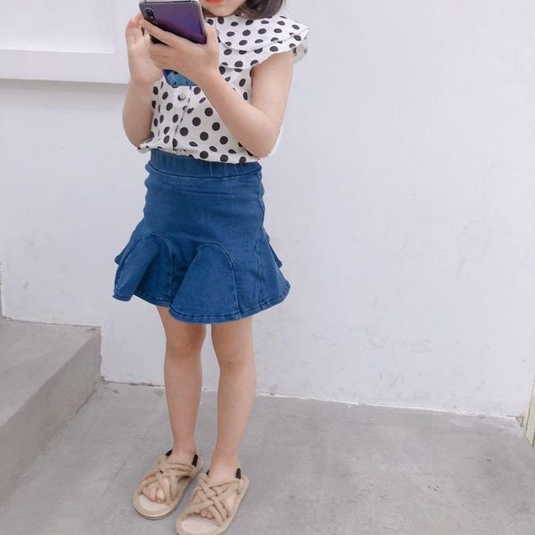 skirts 2021 summer arrival korean style cotton princess all-match lotus leaf edge jeans short skirt for cute sweet baby girls, Blue
skirts 2021 summer arrival korean style cotton princess all-match lotus leaf edge jeans short skirt for cute sweet baby girls, Blue