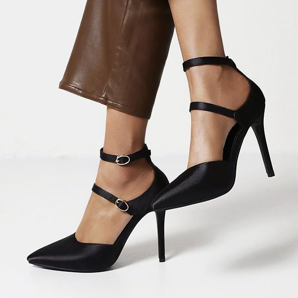 women high heels stiletto pointed toe party dress ankle strappy black red green ladies wedding shoes
women high heels stiletto pointed toe party dress ankle strappy black red green ladies wedding shoes