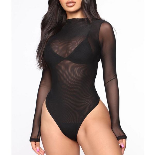 women's jumpsuits & rompers women long sleeve bodysuit seethrough bodycon jumpsuit romper leotard mesh ladies one piece playsuit, Black;white
women's jumpsuits & rompers women long sleeve bodysuit seethrough bodycon jumpsuit romper leotard mesh ladies one piece playsuit, Black;white