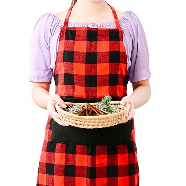 aprons 2021 christmas overalls front pockets long straps plaid halter apron for chef waiter
aprons 2021 christmas overalls front pockets long straps plaid halter apron for chef waiter