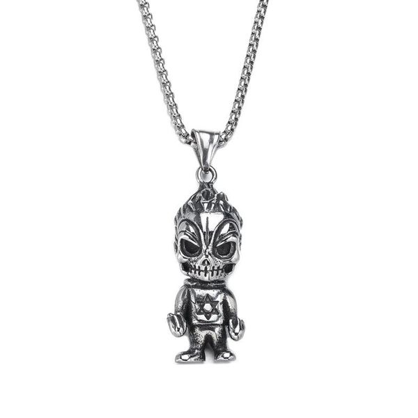 personality retro hexagonal star cartoon alien pendant necklace male sweater chain couples necklaces, Silver
personality retro hexagonal star cartoon alien pendant necklace male sweater chain couples necklaces, Silver
