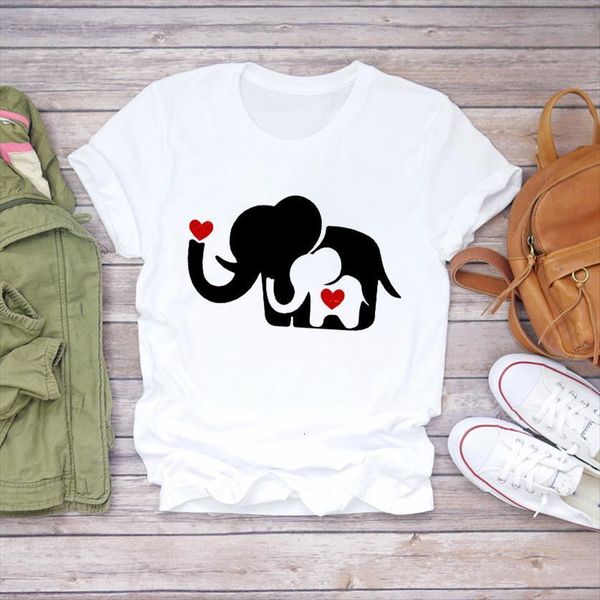cartoon elephant mama love womens t shirt fashion clothing print ladies graphic female tee, White
cartoon elephant mama love womens t shirt fashion clothing print ladies graphic female tee, White