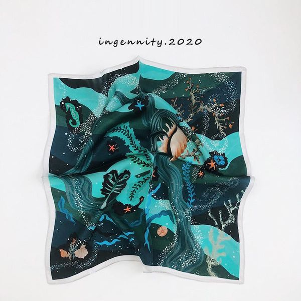 brand 2021 women neck hair hijab foulard 100% mulberry lovely silk scarf square headband fashion print neckerchief scarves, Blue;gray
brand 2021 women neck hair hijab foulard 100% mulberry lovely silk scarf square headband fashion print neckerchief scarves, Blue;gray