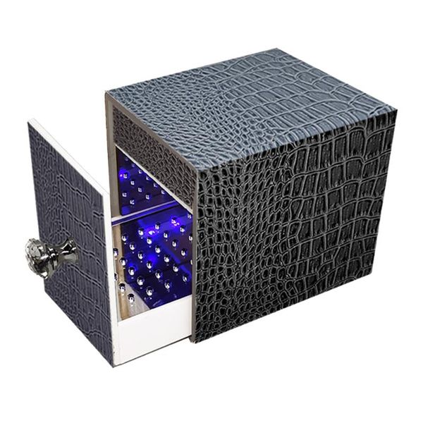 nail art equipment cleaning and disinfection box square storage manicure tool, 40 holes for bits, Silver
nail art equipment cleaning and disinfection box square storage manicure tool, 40 holes for bits, Silver