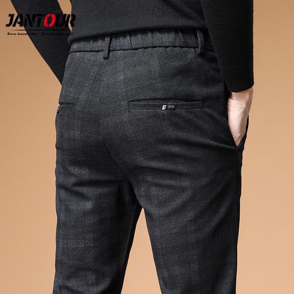 brand mens autumn winter casual pants men plaid elastic slim straight cotton grey black trousers men's
brand mens autumn winter casual pants men plaid elastic slim straight cotton grey black trousers men's