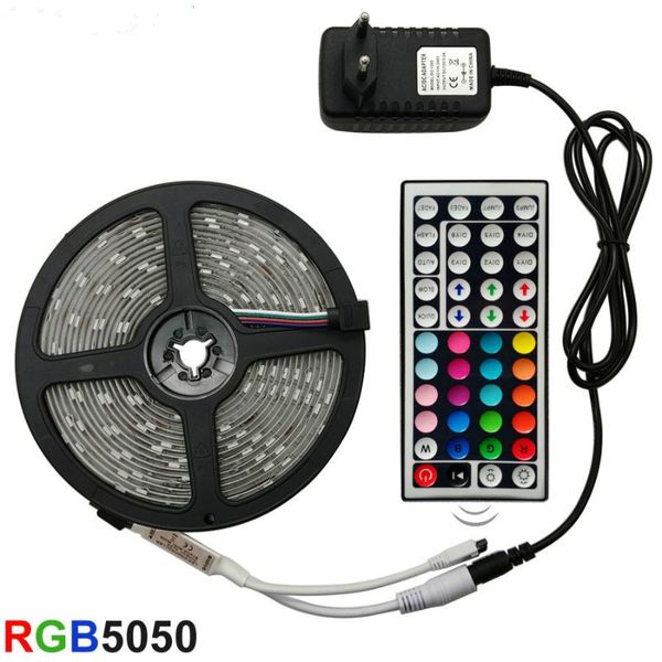 strips led strip light rgb smd lights 5m tape diode dc 12v+ remote control +adapter
strips led strip light rgb smd lights 5m tape diode dc 12v+ remote control +adapter