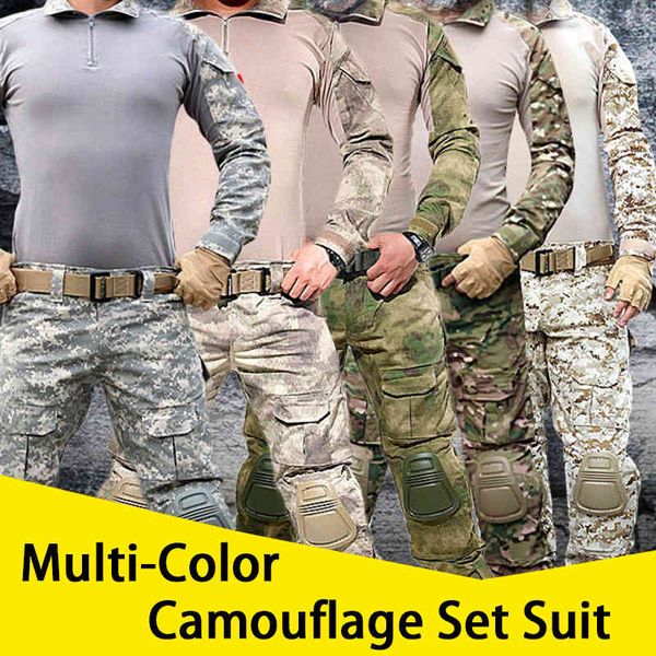 men's tracksuits mens tactical military uniform army combat set suits paintball airsoft shirt + cargo pants camouflage training su, Gray
men's tracksuits mens tactical military uniform army combat set suits paintball airsoft shirt + cargo pants camouflage training su, Gray