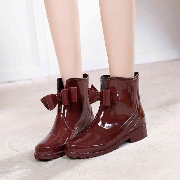 boot bowtie ankle rainboots women's rainy flat heels anti-slip bright rain boots dwaterproof water pvc woman wellies 145 q87i, Black
boot bowtie ankle rainboots women's rainy flat heels anti-slip bright rain boots dwaterproof water pvc woman wellies 145 q87i, Black