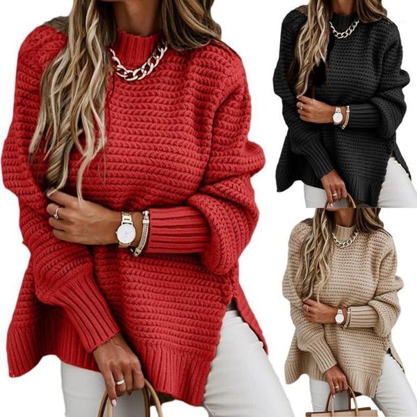 autumn and winter style long-sleeved women's half-high knit drawstring sweater neck color side slit n2g0 sweaters, White;black
autumn and winter style long-sleeved women's half-high knit drawstring sweater neck color side slit n2g0 sweaters, White;black