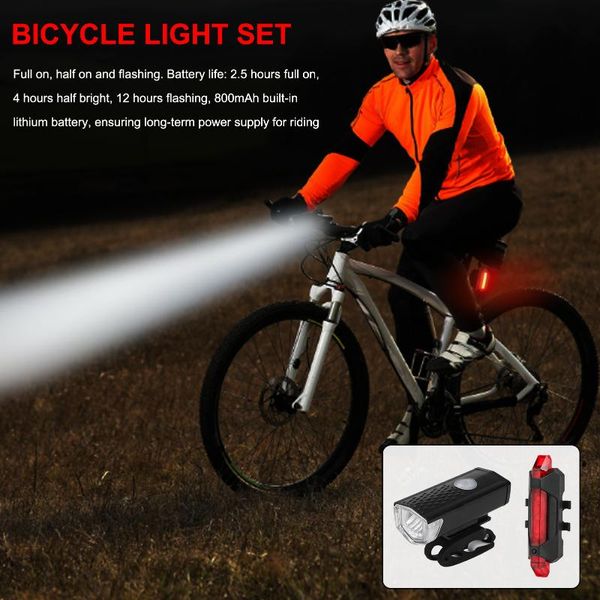 bicycle light set usb rechargeable waterproof headlight mountain bike front taillight night riding lights
bicycle light set usb rechargeable waterproof headlight mountain bike front taillight night riding lights